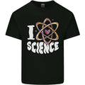 I Love Science Physics Chemistry Biology Nerd Mens Cotton T-Shirt Tee Top