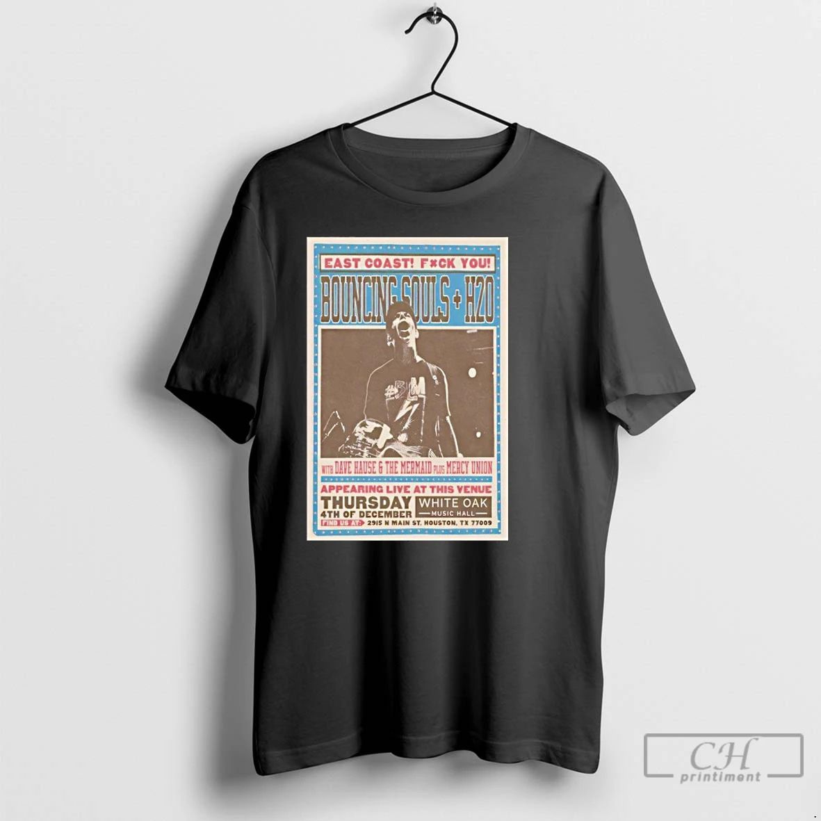 Classic The Bouncing Souls Houston Tx Concert T Shirts