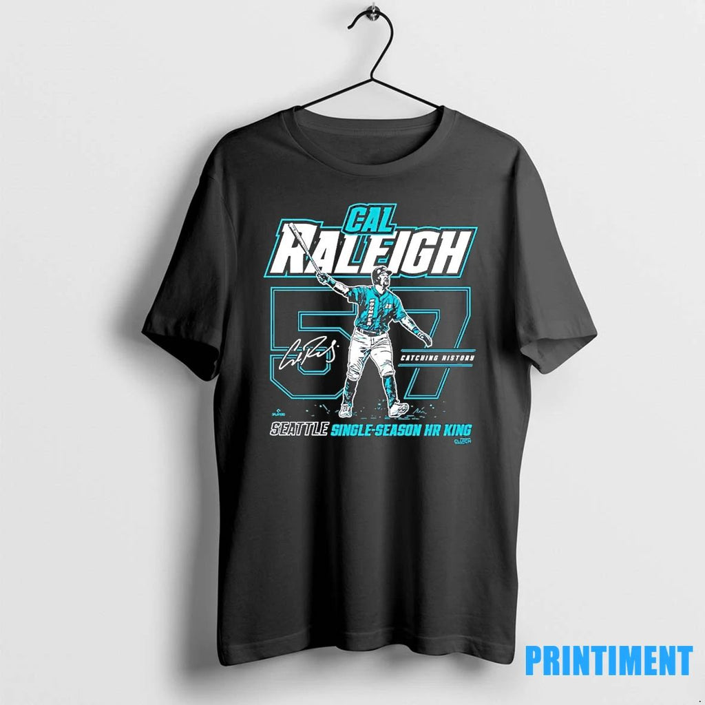 Cal Raleigh Seattle 57 Home Run Record Tshirts Sweater