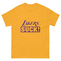 Anti-Lakers Tee | Unisex | Funny Shirts for Sports Fans | LA Lakers Suck Tshirt