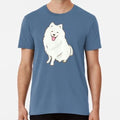 Cute Samoyed Smiling With Tongue Out Size S to 5XL Made in the USA T-Shirt