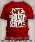 We Ouside Abstract Tee Royal Blue Shirt Streetwear Hip Hop Graphic Big Tall Sm