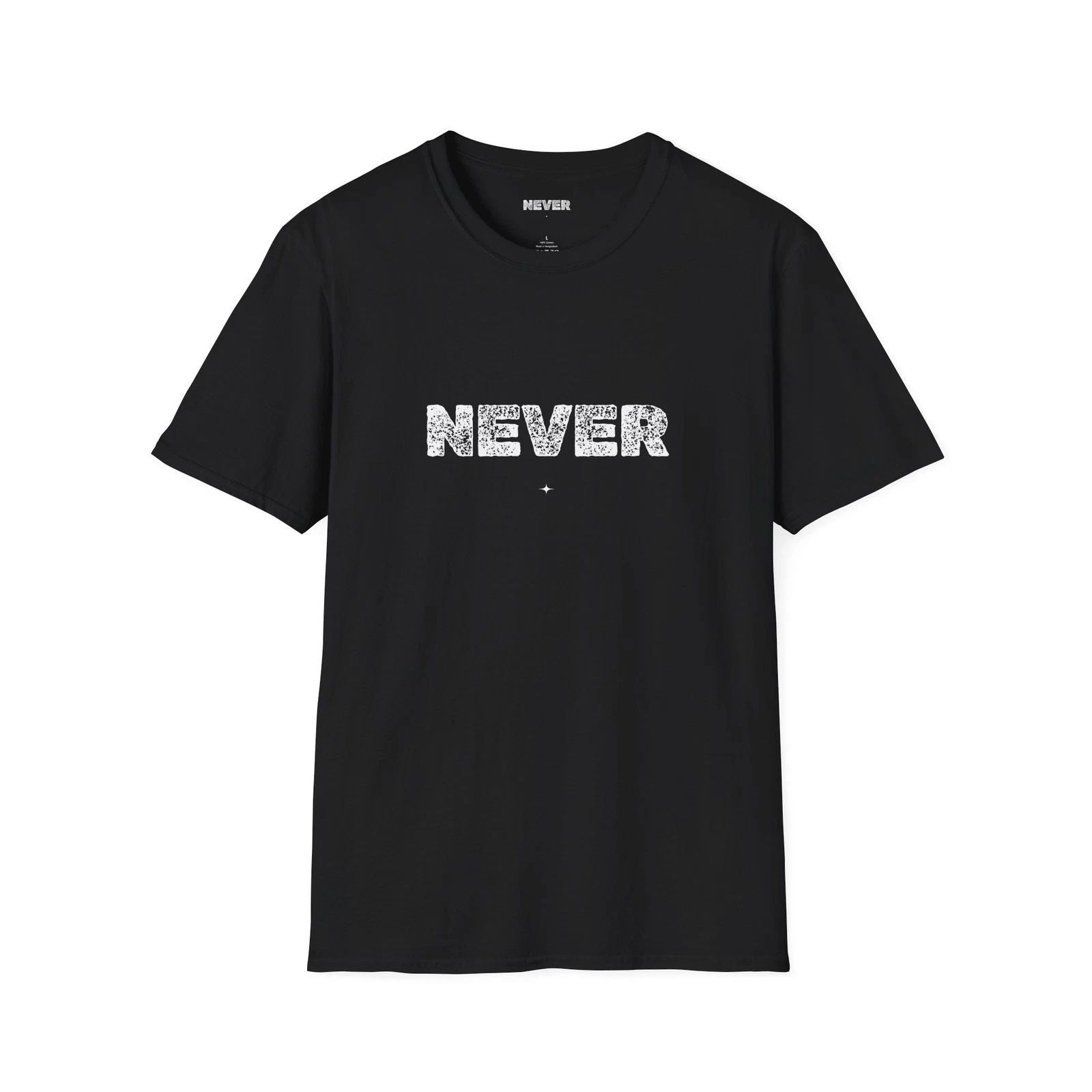 Black printed T-Shirt,Plain Crewneck Shirt, DIY Mockup, Summer Vacation Tee