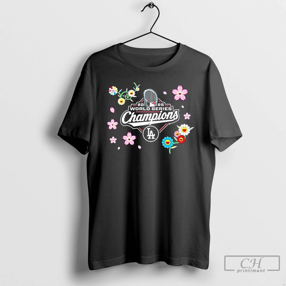 Premium The Los Angeles Dodgers X Takashi Murakami World Series Champions 2025 T Shirts