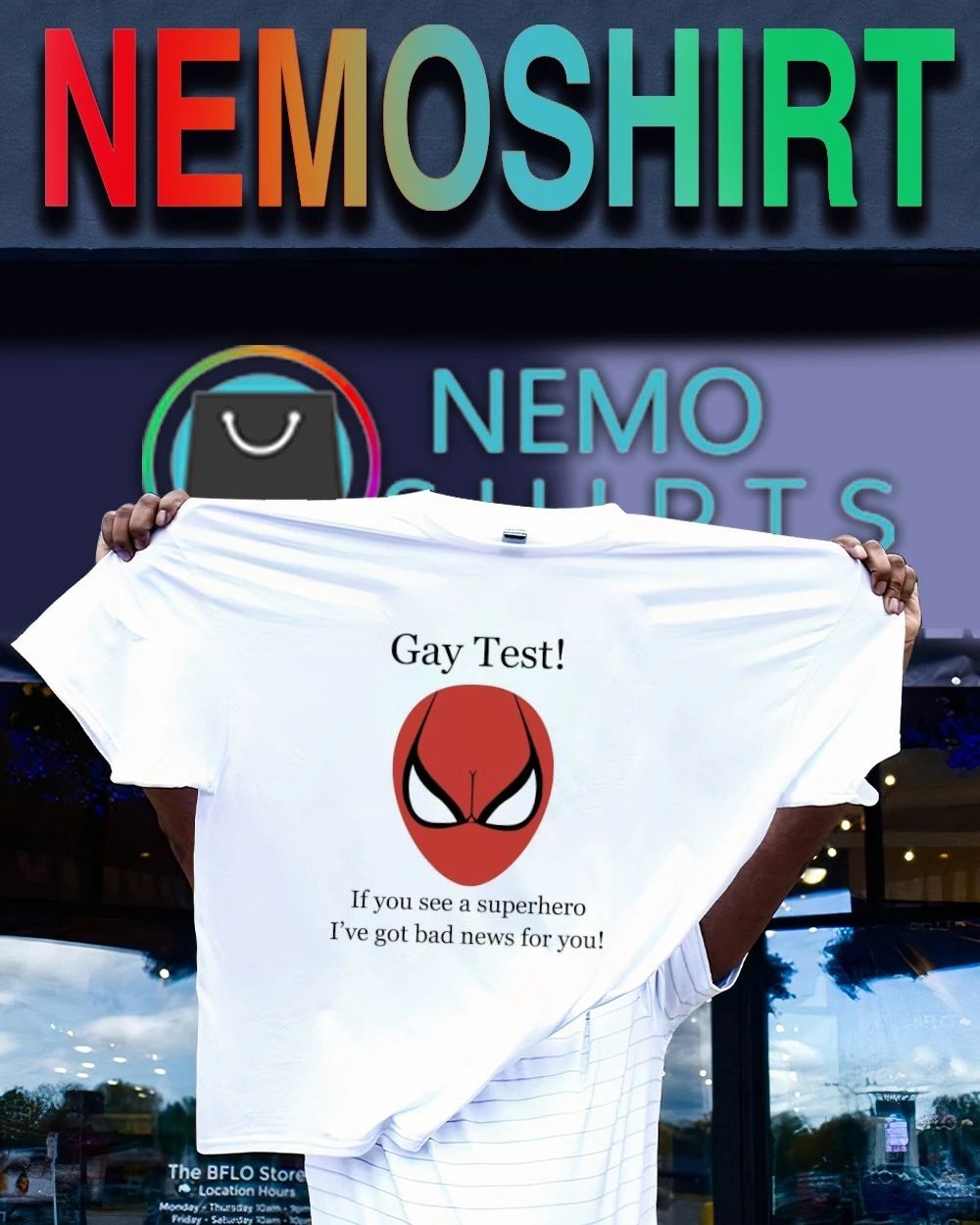 Gay Test Superhero If you see a Superhero I’ve got bad news for you shirt