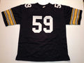 Custom Jack Ham Black Mesh Football Jersey