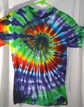 Tie Dye T Shirt Spiral Mens S Womens S, M Hippy Boho Hand Dyed