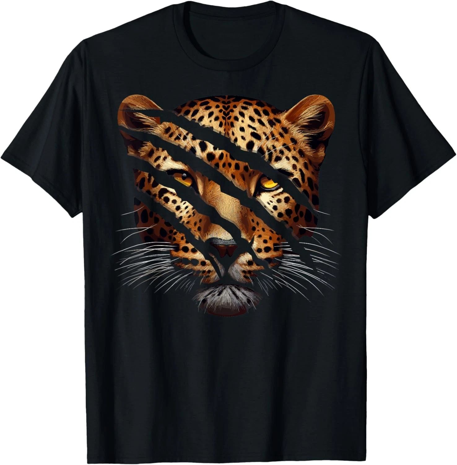 Leopard Cheetah Tiger Leopard Face Lion Cat Unisex T-Shirt