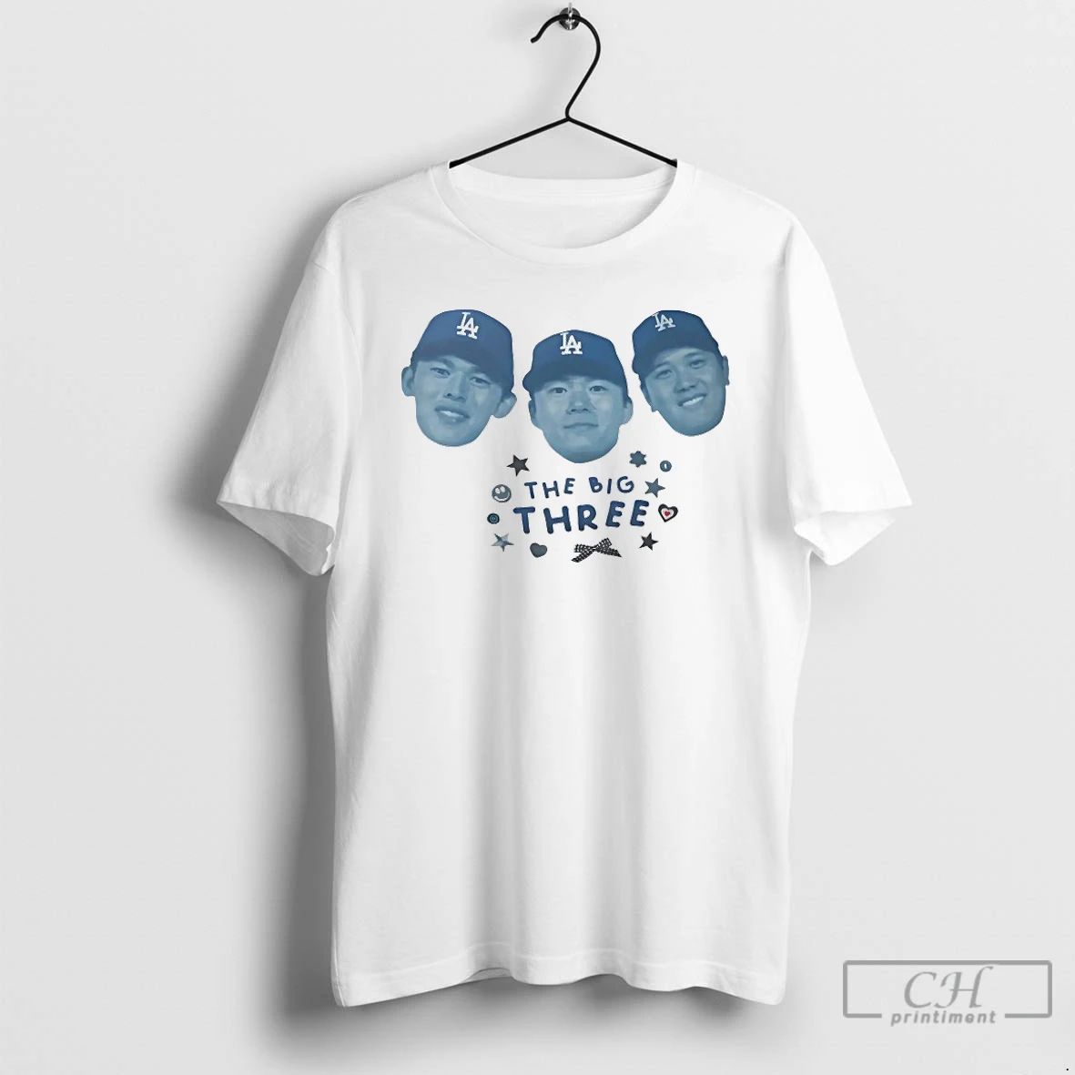 Classic The Big Three Los Angeles Dodgers Players T Shirts
