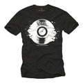 Vintage Electro House Music Men's T-Shirt with Vinyl - Men's Turntable DJ Shirt