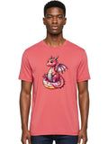 Pink-Dragon-Donut-2 Mens Graphic Tee, 100% Cotton, Casual Summer Wear