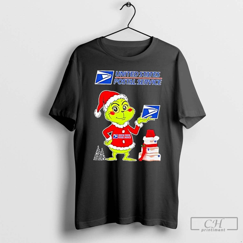 Classic Usps And Grinchmas Christmas Tree T Shirts