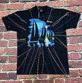 Vintage Sailing T Shirt Bahamas Paint Splatter All Over Print Men’s XL 80s 90s