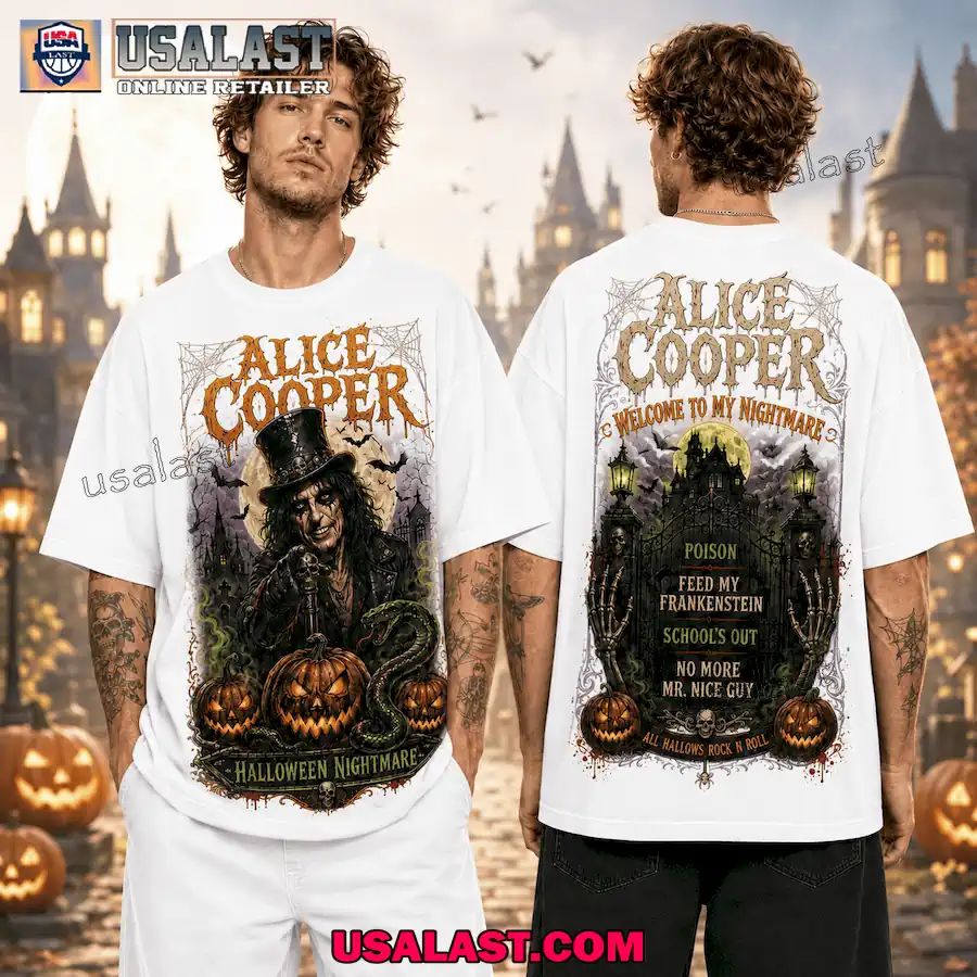 Alice Cooper Halloween Horror Graphic 3D T-Shirt