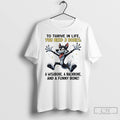 Classic Wolf To Thrive In Life You Need 3 Bones A Wishbone A Backbone And