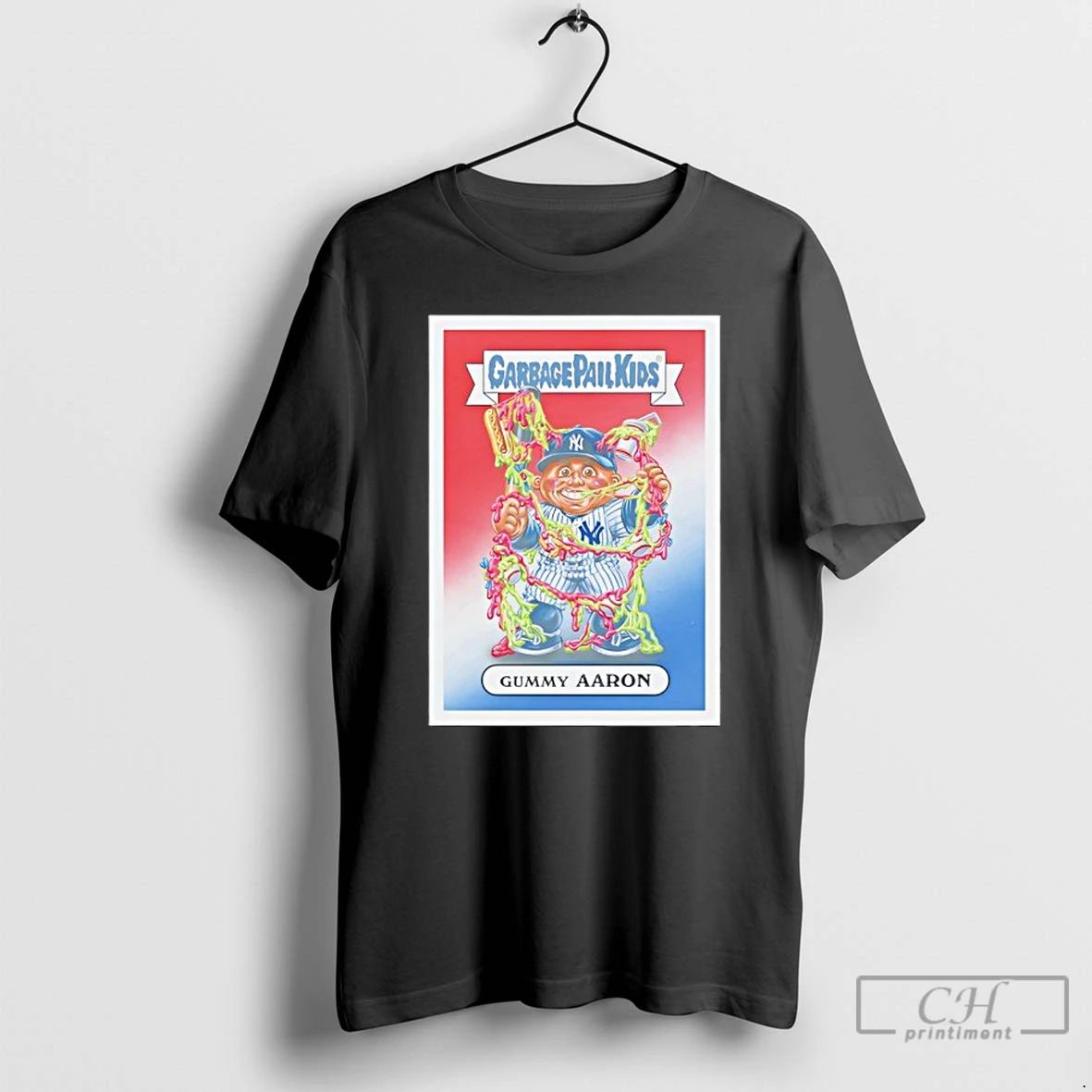 Classic New York Yankees Garbage Pail Kids Gummy Aaron T Shirts