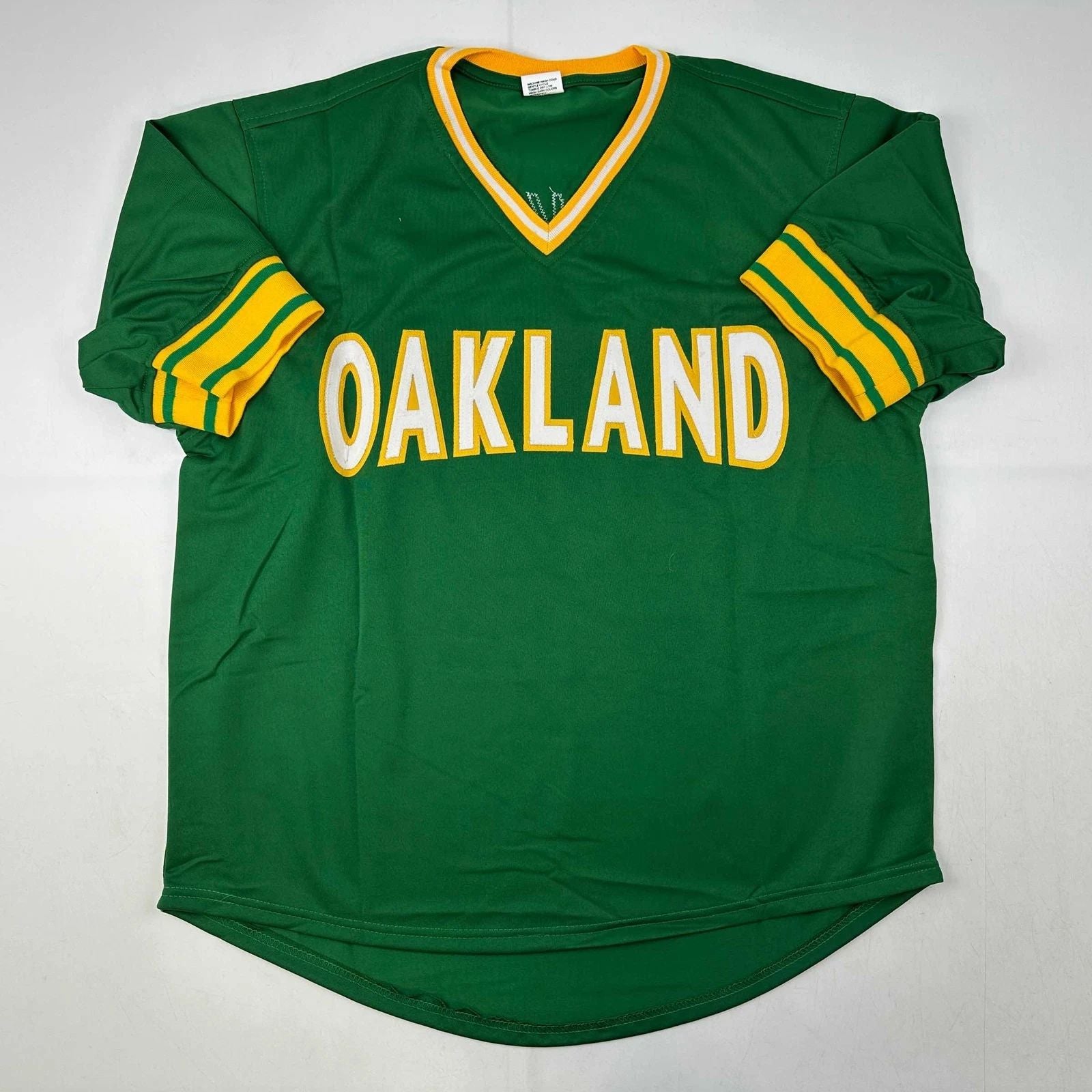 Reggie Jackson Oakland Green Reprint Jersey