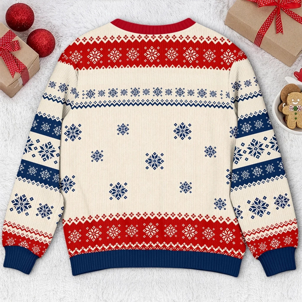 Custom Family Photo Christmas Gifts for Families - Personalized Ugly Sweatshirt