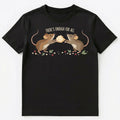 Cute Mice Sharing Cheese Motivational Illustration Unisex T-Shirt