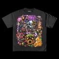 Creepy Moon Mask Graphic T-Shirt Retro Dark Fantasy Horror Tee