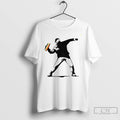 Premium Banksy Inspired Sandwich Thrower Funny T Shirts