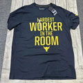 Under Armour Project The Rock Hardest Worker T-Shirt Iron Paradise XXL HeatGear