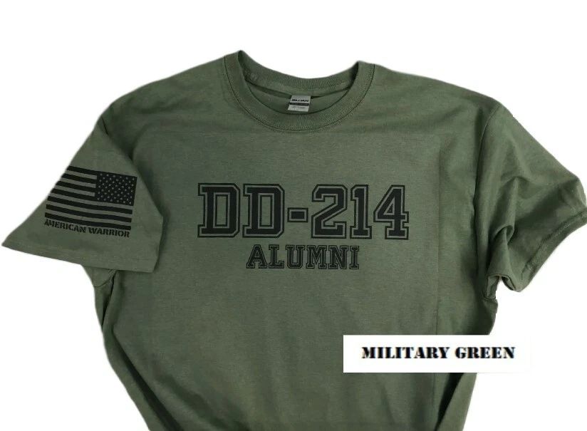 DD-214 Alumni Military T-shirt. Perfect For Marines, Army, Navy Air-force