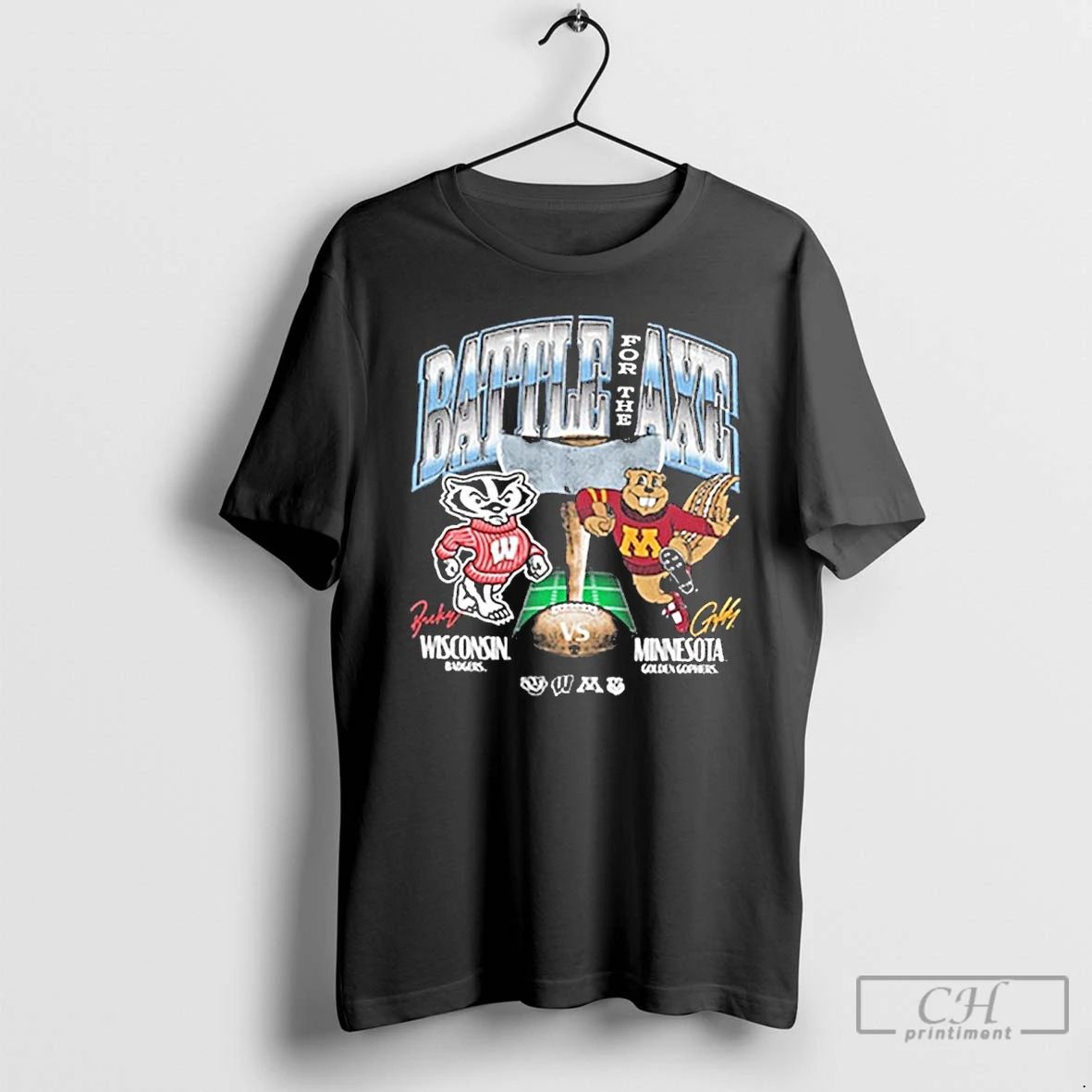 Classic Wisconsin Badgers Vs Minnesota Golden Gophers Battle For The Axe Franklin T Shirts