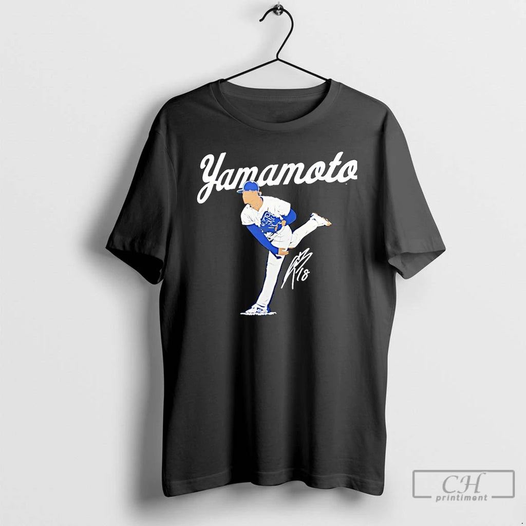 Classic Yoshinobu Yamamoto Los Angeles Dodgers Champions Ace Christmas T Shirts