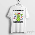 Premium Grinch Santa Hat Ghost It Doesnt Matter What You Think Of Me Because My