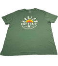 Hurley Graphics T-Shirt Mens Sz X Large Short Sleeve Crew Neck Surf Enjoy Green
