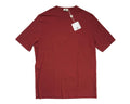 Kired by Kiton $250 Crepe Cotton Short Sleeve Brick Red Slim T-Shirt L (52 IT)