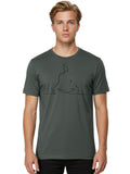 Meditation-Pose-1 Mens Graphic Tee, 100% Cotton, Casual Summer Wear