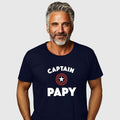 Men's Short Sleeve T-Shirt CAPTAIN PAPY Navy Blue