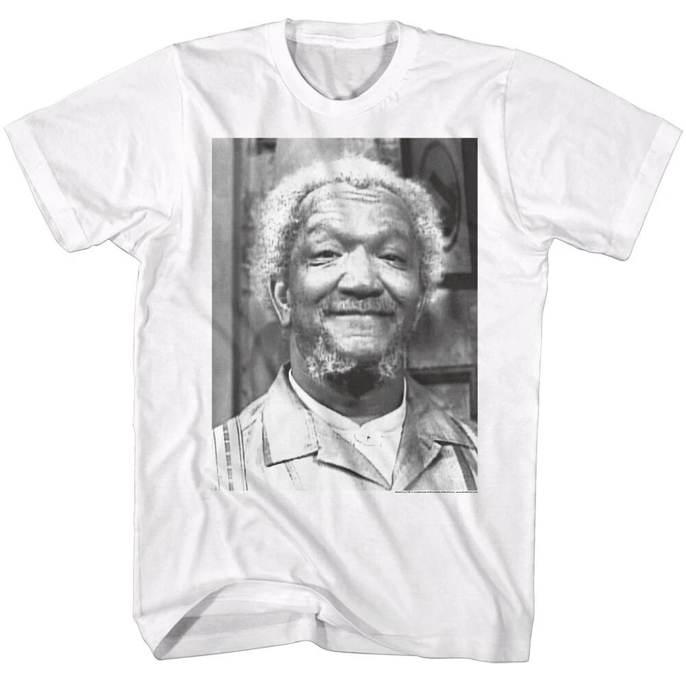 Sanford & Son Funny 70's TV Show Black & White Photo Men's T Shirt REDD FOXX