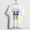 Classic Shohei Ohtani Superstar Cartoon Baseball T Shirts