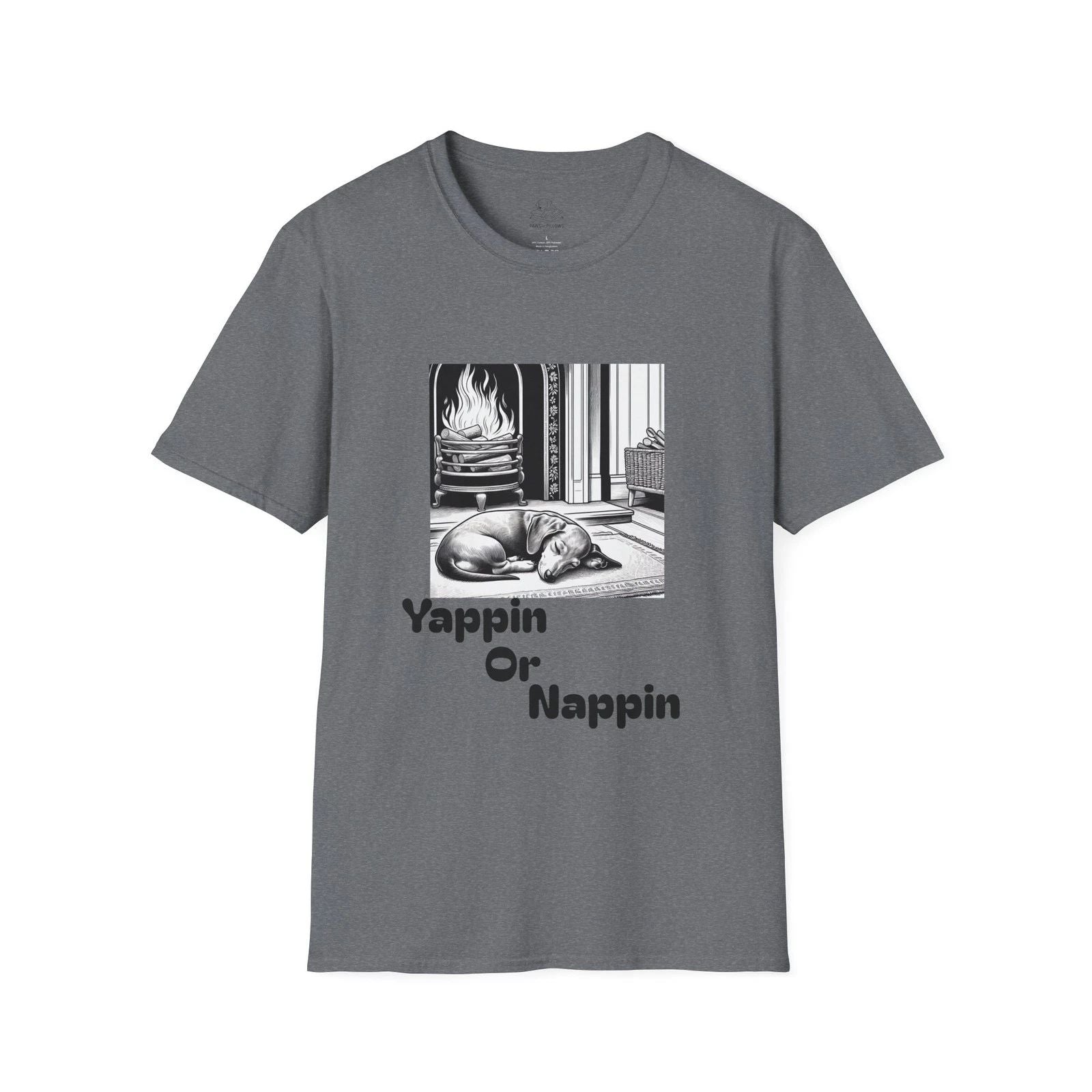 Cozy Pet Lover T-Shirt, Yappin or Nappin Tee, Funny Gift for Dog Owners