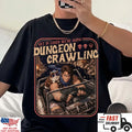 Funny RPG Dungeon Crawling Shirt Fantasy Gamer Tee Retro DnD Graphic Tee