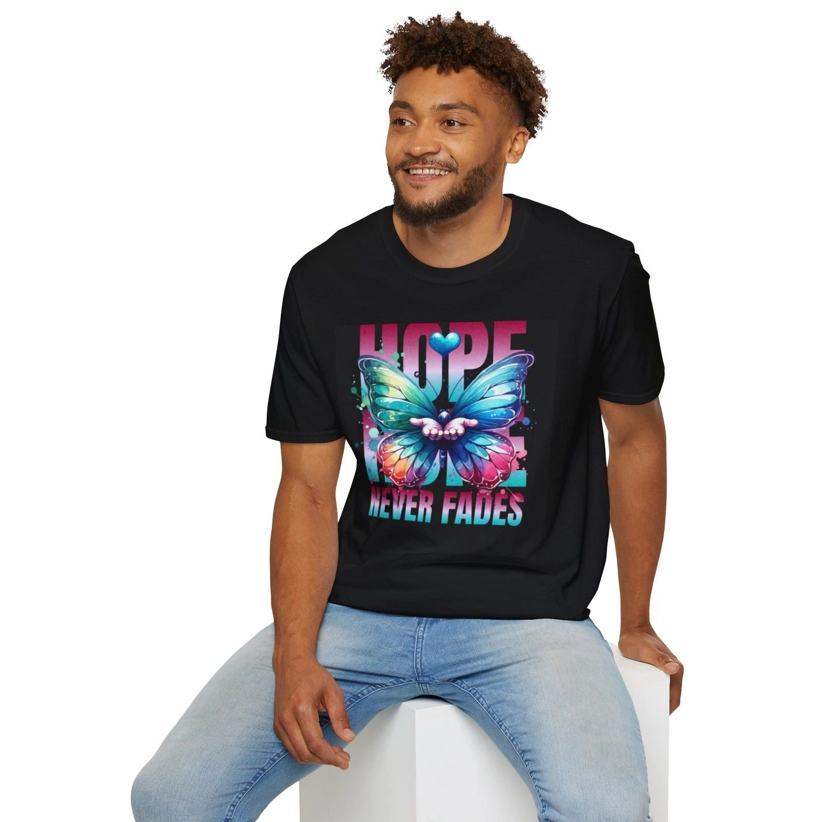 Hope Never Fades Butterfly T-Shirt, Motivational Tee, Gift for Her, [...]