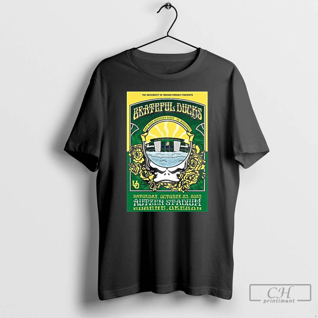 Classic University Of Oregon Grateful Ducks Long Sleve T Shirts