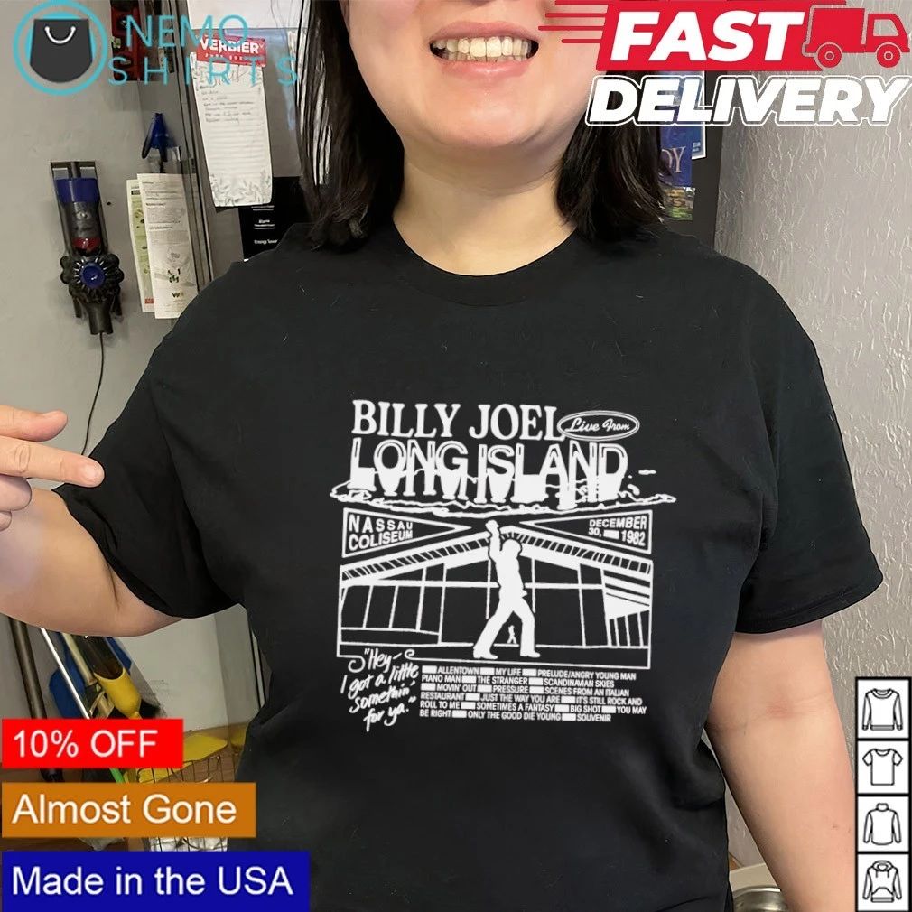 Billy Joel Live from Long Island Nassau Coliseum 1982 Concert shirt