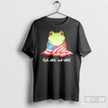 Classic Red White And Ribbit Free Portland Frog Protest T Shirts