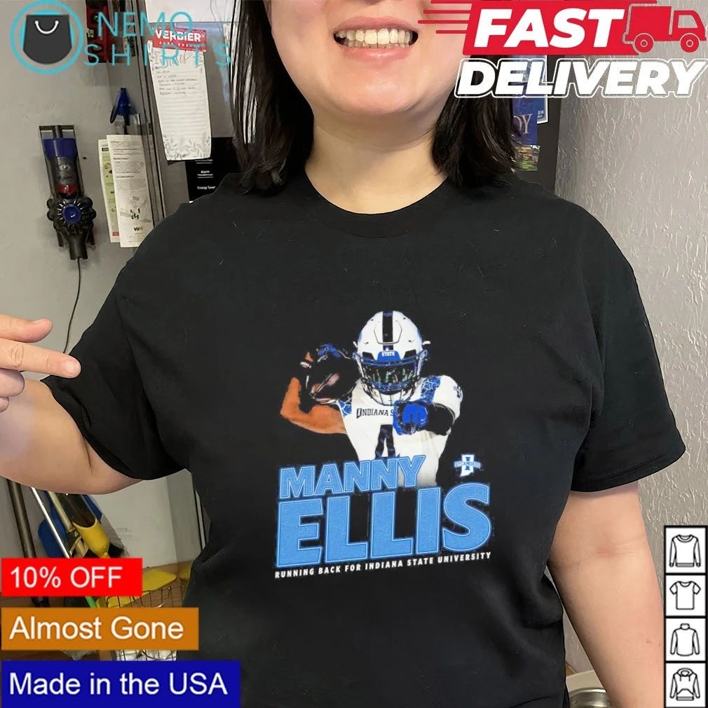 Manny Ellis Vintage Indiana State Sycamores Running Back shirt