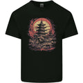 Fantasy Pagoda Sunset Mens Cotton T-Shirt Tee Top