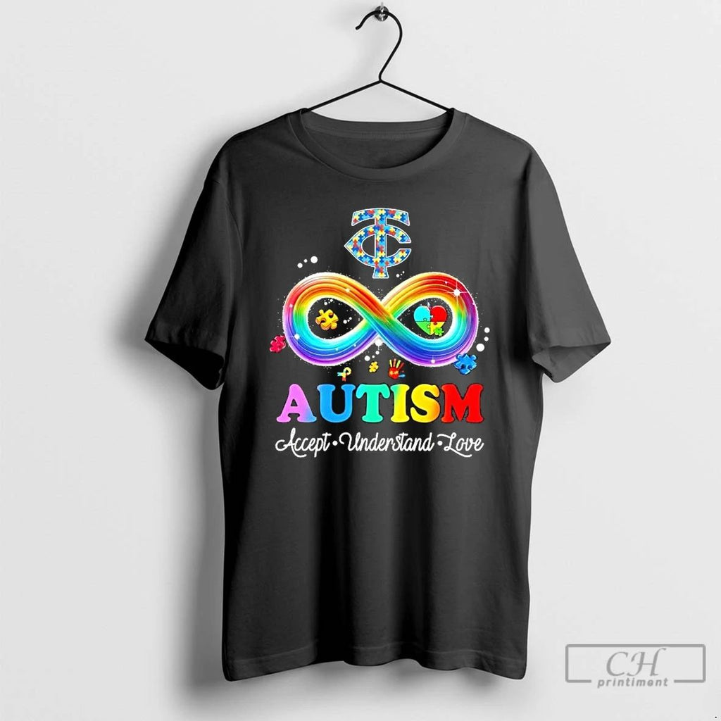 Classic Autism Accept Understand Love Minnesota Twins Baseball Logo