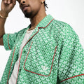 Adidas Originals Adicolor Modern 70s Monogram Shirt Green IK7880