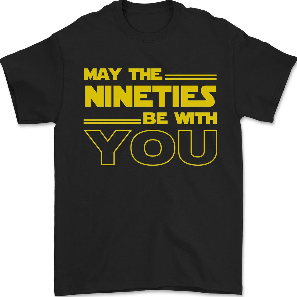 May the 90s Nineties Be With You Sci-Fi Mens T-Shirt 100% Cotton