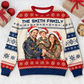Custom Family Photo Christmas Gifts for Families - Personalized Ugly Sweatshirt