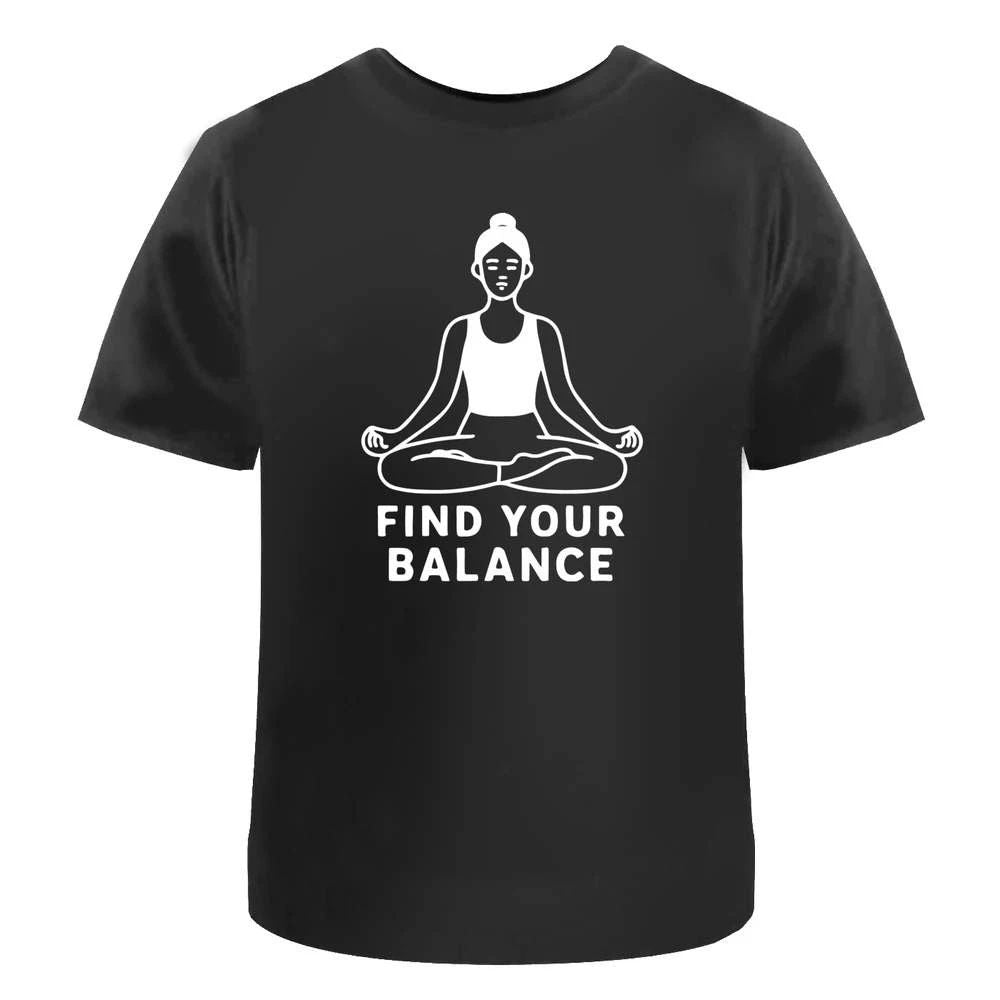 'Yoga Balance Meditation' Unisex T-Shirt -  100% Cotton (S-XXL) (TA055306)