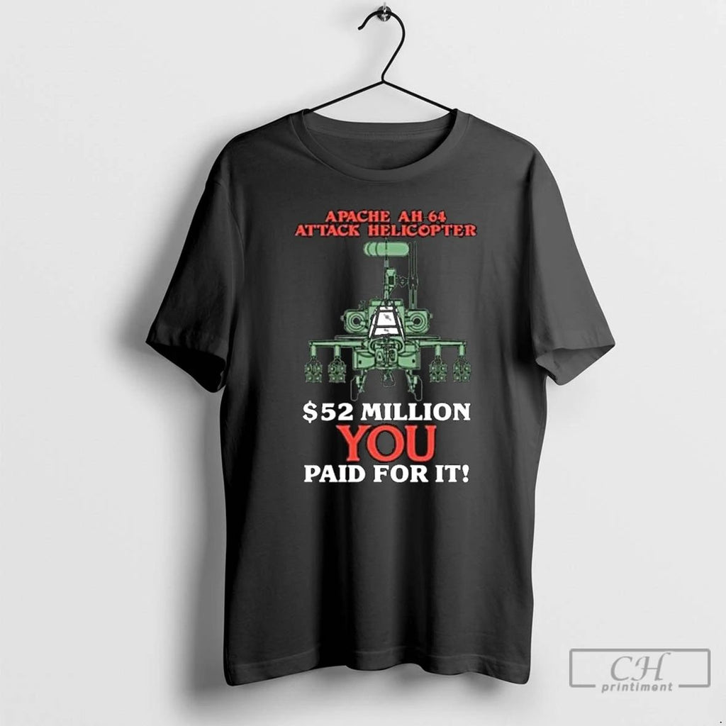 Classic Death Traitors Apache Ah 64 Attack Helicopter Long Sleve T Shirts